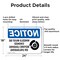 Signmission Wheels Must Be Chocked OSHA Notice Sign, Aluminum, 24in W x 18in L, 2PK OS-2PACK-NS-A-1824-L-16909 - alternate 7